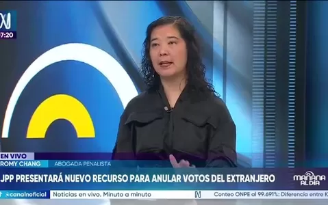 Romy Chang: Nuevo recurso de Juntos por el Perú no impediría proclamación presidencial