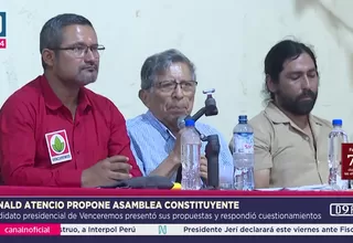 Ronald Atencio aclara incidentes policiales y presenta plan