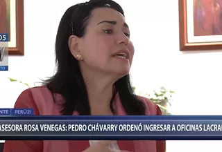 Rosa María Venegas aseguró que Pedro Chávarry ordenó ingresar a oficinas lacradas