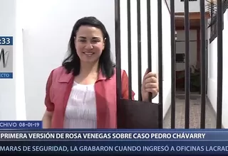 Rosa Venegas: la primera versión de exasesora de Chávarry tras ingreso a oficinas lacradas