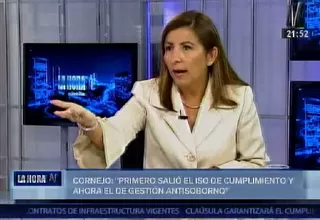 Rosmary Cornejo comentó las conclusiones del informe de la CAN Anticorrupción