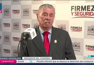 Rospigliosi sobre caso Zaira Arias: “El Congreso no aceptará chantajes ni presiones”