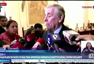 Rospigliosi sobre denuncia de Delia Espinoza: “Busca limitar el derecho de opinión”