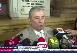 Rospigliosi: Vacancia contra Jerí es intento de desestabilización electoral