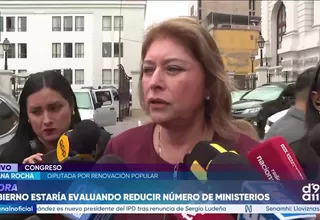 Roxana Rocha respalda reducción de ministerios y plantea priorizar la meritocracia