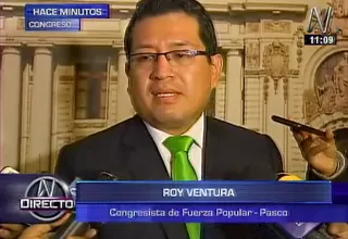 Roy Ventura: A Kenji le podría faltar experiencia para presidir el Congreso