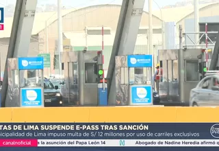 Rutas de Lima suspende carriles exclusivos e-pass