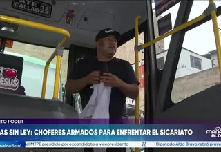 Rutas si ley: Choferes armados para enfrentar el sicariato