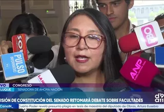 Ruth Luque acusa al fujimorismo de querer imponer sus votos en el Congreso