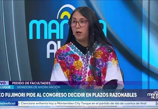Ruth Luque cuestiona facultades del Ejecutivo: “No se le puede dar un cheque en blanco”