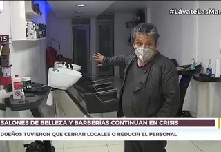 Salones de belleza y barberías continúan en crisis 