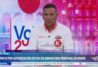 Samuel Daza propone incorporar policías en retiro al serenazgo y rechaza armar a personal municipal