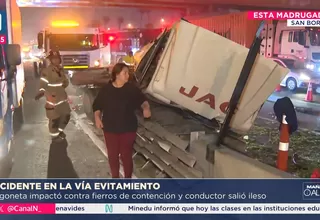 San Borja: Accidente de tránsito en la Panamericana Sur