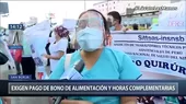 San Borja: Enfermeras y personal técnico realizaron plantón frente al Hospital del Niño - Noticias de enfermeras