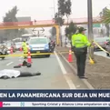 San Borja: Un muerto tras accidente en la Panamericana Sur