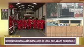 San Isidro: cuartel de bomberos continuará instalado en local inhabitable - Noticias de isidro-vasquez