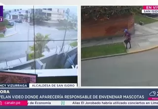 San Isidro: Captan a posible autor de envenenamiento de mascotas