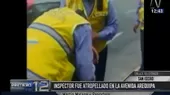 San Isidro: conductor embiste a fiscalizador de tránsito en operativo - Noticias de fiscalizadores