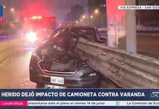 San Isidro: Un herido tras accidente de tránsito en la Vía Expresa