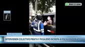 San Isidro:  Intervienen colectivo informal y pasajero increpa a fiscalizador de la ATU - Noticias de colectivos