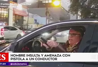 San Isidro: chofer amenaza con una pistola a otro conductor