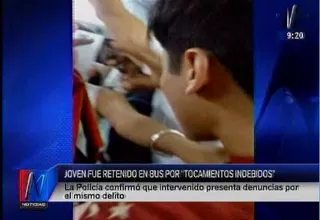 Detienen a joven acusado de acoso sexual en bus del Corredor Azul