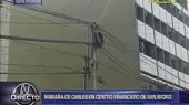 San Isidro: maraña de cables también inunda el centro financiero - Noticias de marana-cables