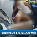 San Isidro: Mujer se esconde en maletera del auto de su pareja para saber si le era infiel