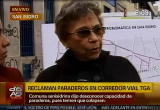 San Isidro reclama falta de señalización en corredor vial de la avenida Arequipa