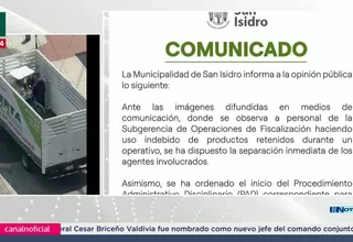 San Isidro separa a agentes por comer ceviche decomisado
