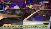San Isidro: Tres heridos tras accidente de tránsito - Noticias de transito