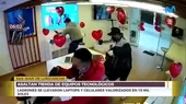 San Juan de Lurigancho: Asaltan tienda de equipos tecnológicos  - Noticias de asaltan