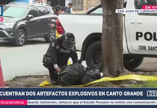 San Juan de Lurigancho: Hallan dos explosivos en Canto Grande