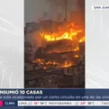 San Juan de Lurigancho: Incendio deja sin vivienda a 10 familias