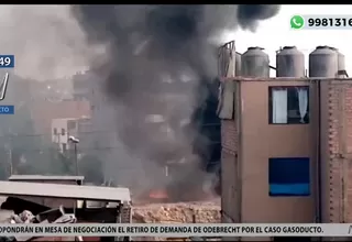 San Juan de Lurigancho: Controlan incendio en el Malecón de la Amistad