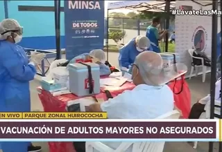 San Juan de Lurigancho: Minsa inicia vacunación contra COVID-19 a adultos mayores de 80 años