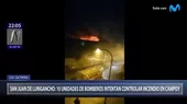 San Juan de Lurigancho: Se registró un incendio en una fábrica en Campoy - Noticias de fabrica