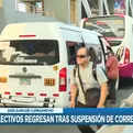 San Juan de Lurigancho: Sin Corredor Morado volvieron las combis y los taxis colectivos