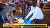 SJL: Vecinos nuevamente se amanecieron buscando agua - Noticias de san-lorenzo