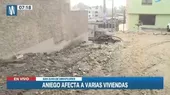 San Juan de Miraflores: Aniego afecta a viviendas - Noticias de trabajos