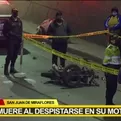 SJM: Joven muere al despistarse en su motocicleta en la parte baja del Puente Alipio Ponce