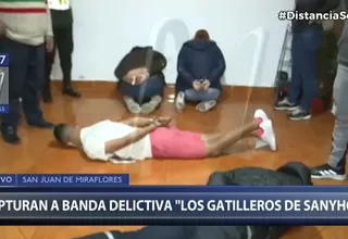 San Juan de Miraflores: Policía capturó a banda delictiva "Los Gatilleros de Sanyhon"