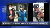 Parqueador informal agredió a agente de fiscalización durante intervención en San Luis - Noticias de informal