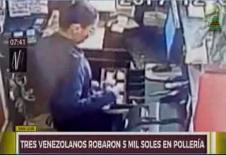 San Luis: venezolanos se llevan 5 mil soles de pollería donde trabajaban