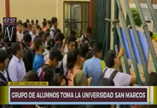 San Marcos: un grupo de alumnos toma la ciudad universitaria