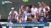 San Marcos: Intervenidos fueron trasladados a la sede de la Dirincri - Noticias de san-miguel