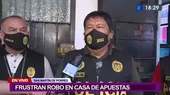 San Martín de Porres: Policía frustra robo en casa de apuestas deportivas - Noticias de san-martin-porres