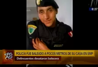 San Martín de Porres: policía de civil fue herido de bala por delincuentes