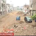 San Mart&iacute;n de Porres: Vecinos denuncian retrasos en obras de asfaltado