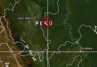 San Martín: sismo de magnitud 5.4 se registró al sureste de Picota